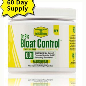 A container of dr. B 's bloat control